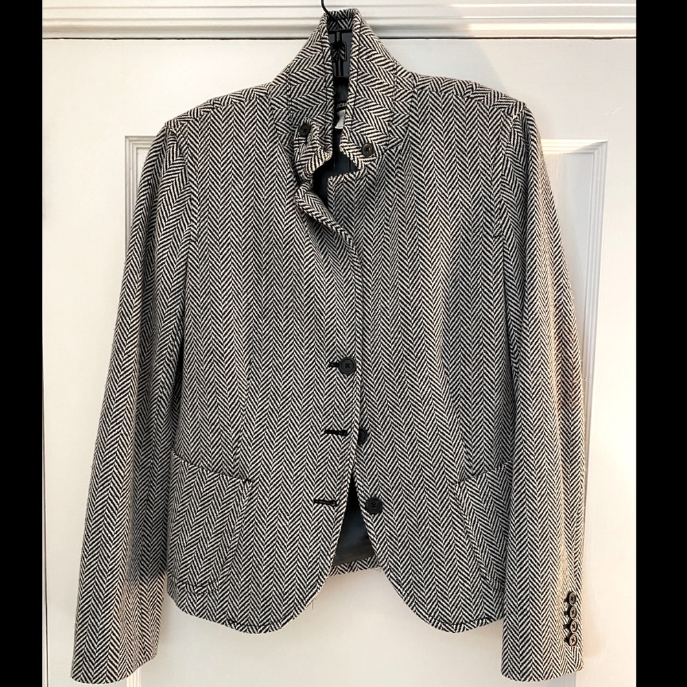 J. Crew Herringbone Blazer Jacket